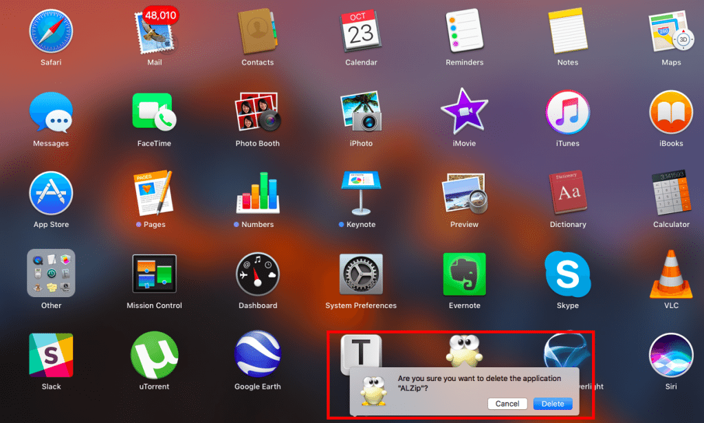 How to uninstall an application on a macbook pro